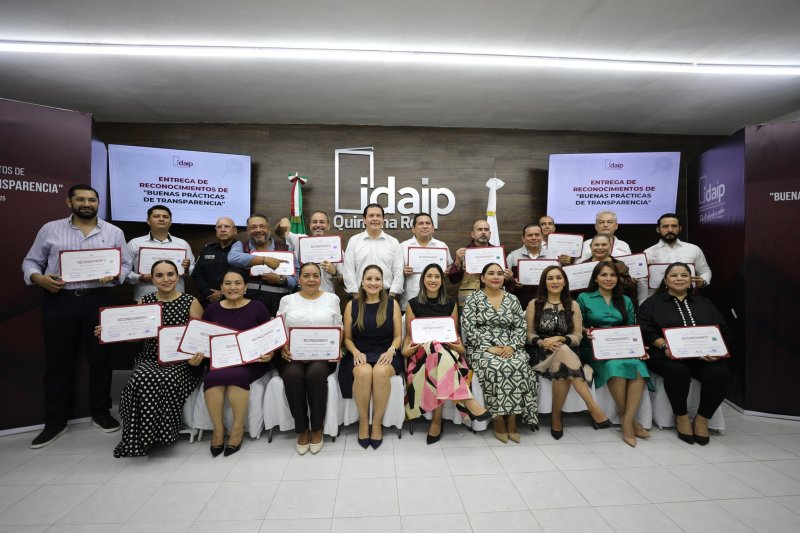 SEDE – Reconocen a SEDE Quintana Roo por cumplimiento total en transparencia
