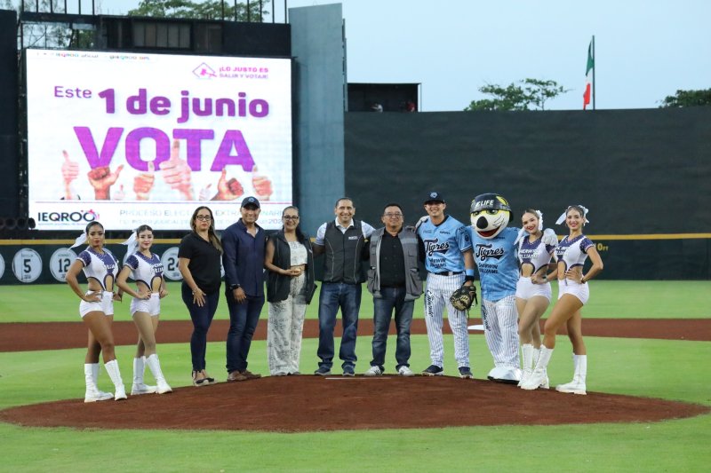 Tigres de Quintana Roo, promotor del voto entre su afición.