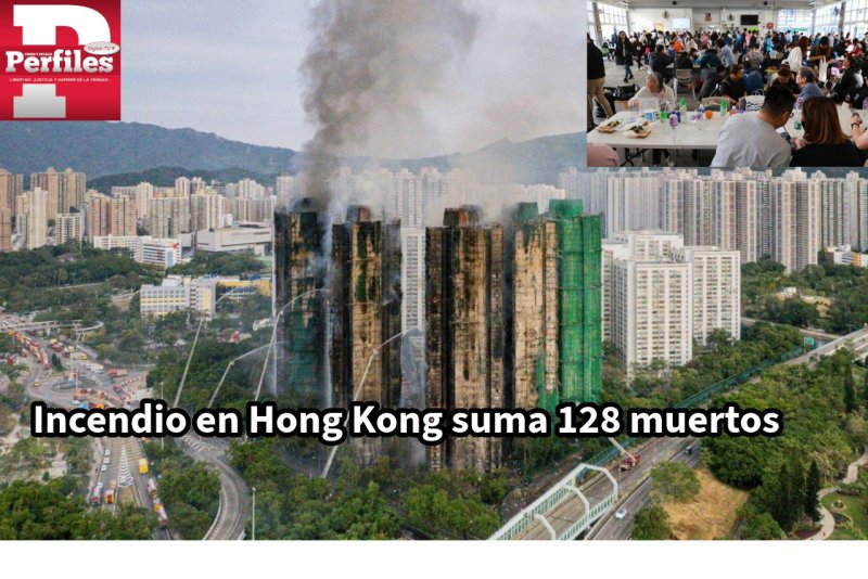 Tragedia en Hong Kong: asciende a 128 el número de fallecidos por incendio en complejo residencial; ocho personas han sido detenidas