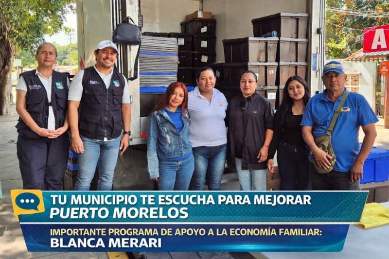 “TU MUNICIPIO TE ESCUCHA PARA MEJORAR PUERTO MORELOS”, IMPORTANTE PROGRAMA DE APOYO A LA ECONOMÍA FAMILIAR: BLANCA MERARI