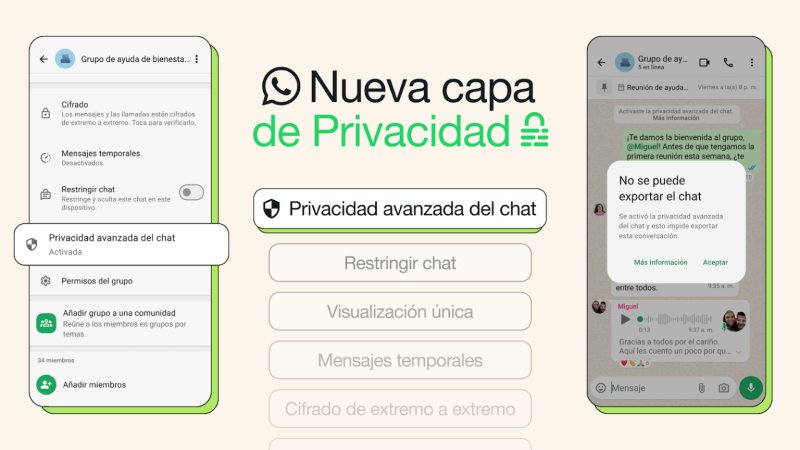 WhatsApp refuerza su escudo de privacidad: lanza función para blindar conversaciones