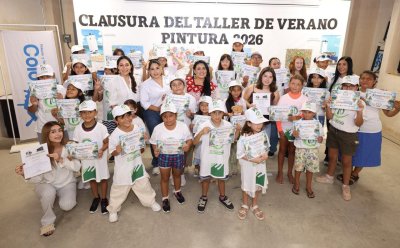 PUERTO MORELOS CIERRA EL VERANO CON ARTE: BLANCA MERARI CLAUSURA TALLER DE PINTURA 2026