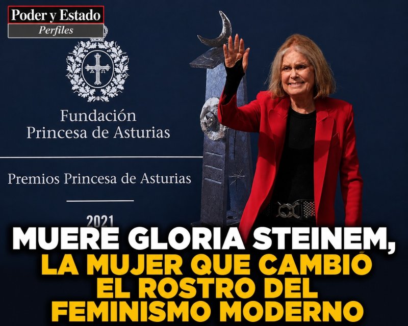 MUERE GLORIA STEINEM, LA MUJER QUE CAMBIÓ EL ROSTRO DEL FEMINISMO MODERNO