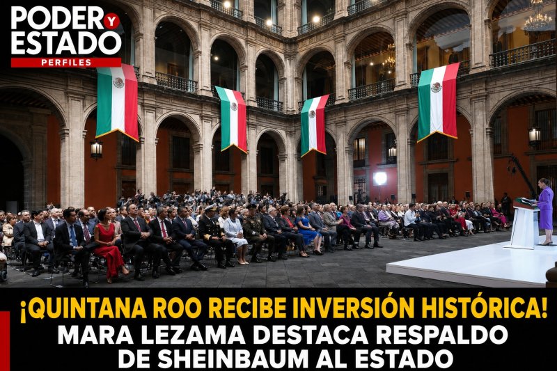 ¡QUINTANA ROO RECIBE INVERSIÓN HISTÓRICA! MARA LEZAMA DESTACA RESPALDO DE SHEINBAUM AL ESTADO
