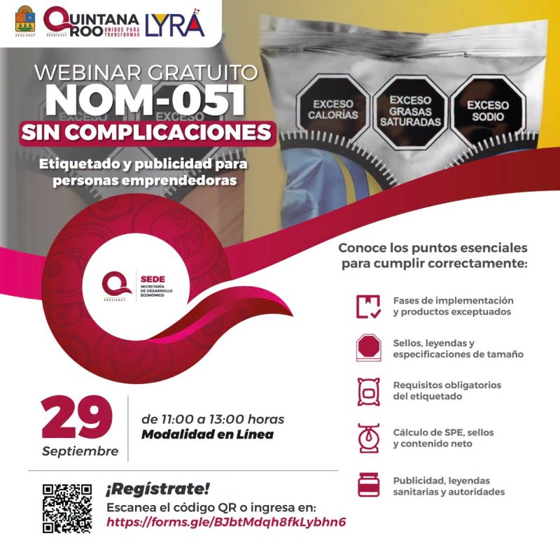 SEDE IMPULSA CAPACITACIÓN PARA EMPRENDEDORES SOBRE CUMPLIMIENTO DE LA NOM-051