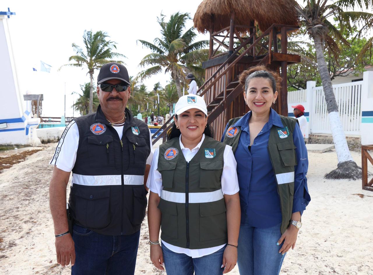SUPERVISA BLANCA MERARI CONDICIONES DE SEGURIDAD EN LA PLAYA VENTANA AL MAR PREVIO A SEMANA SANTA