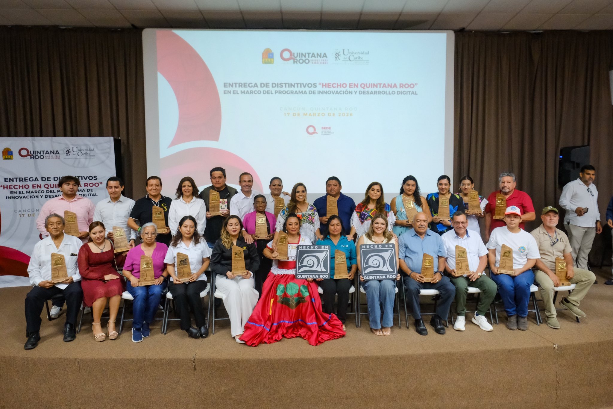 SEDE – Reconocen a 100 MiPyMEs con el distintivo “Hecho en Quintana Roo” y fortalecen la economía local